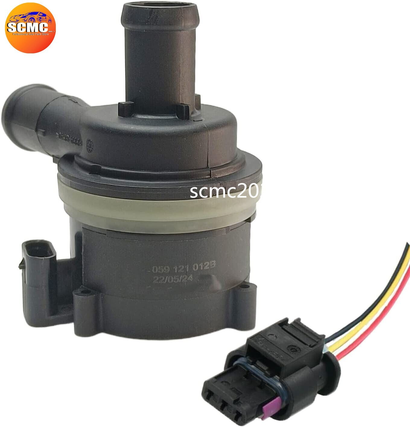 Auxiliary Electric Coolant Water Pump+Plug for VW Touareg for AUDI A6 Q5059121012B