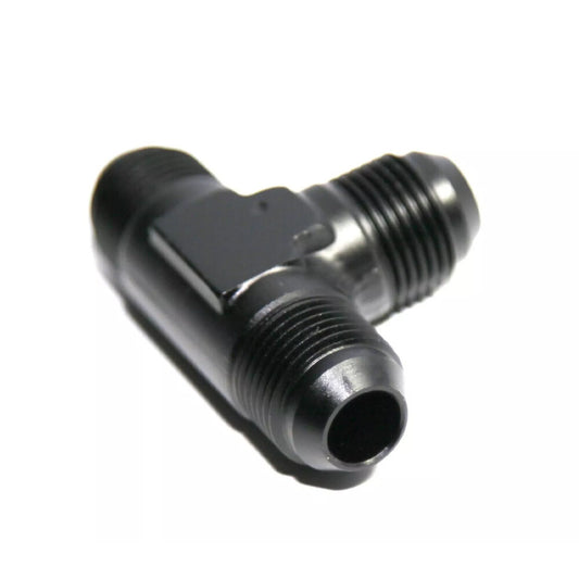 3-Way Tee T-Piece Fitting Adapter AN10 10-AN Male to 2X AN10 10-AN Male BLACK