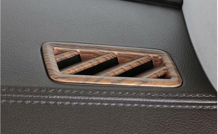 for Volkswagen Atlas 18-23 ABS Wood Grain Dashboard Upper Air Outlet Vent Trim