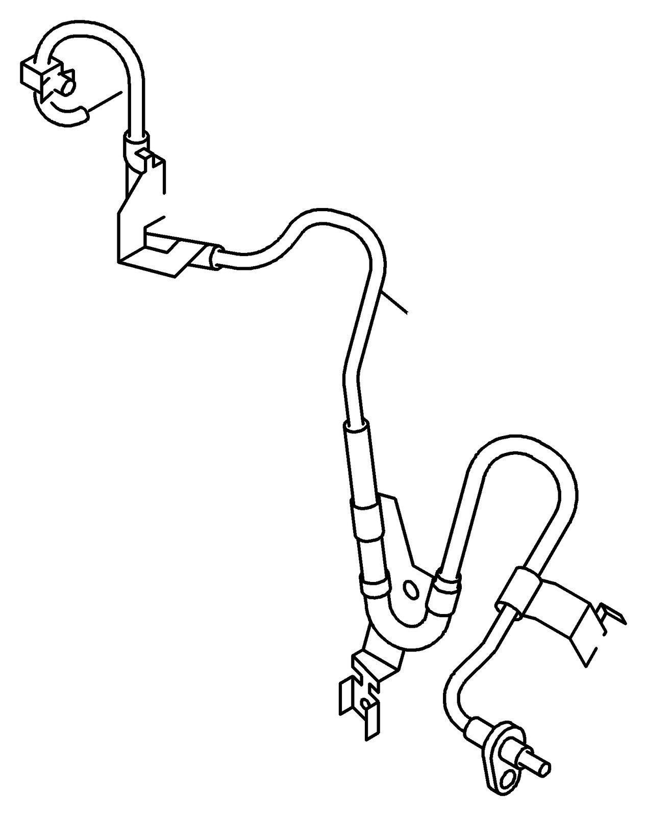 ABS left front wheel speed sensor compatible with for ISUZU NPR-HD 8-98006185-0 / 8-9829392-0