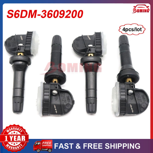 4Pcs TPMS for BYD Qin Song Tang 433MHZ S6DM-3609200 Tire Pressure Sensor Monitor