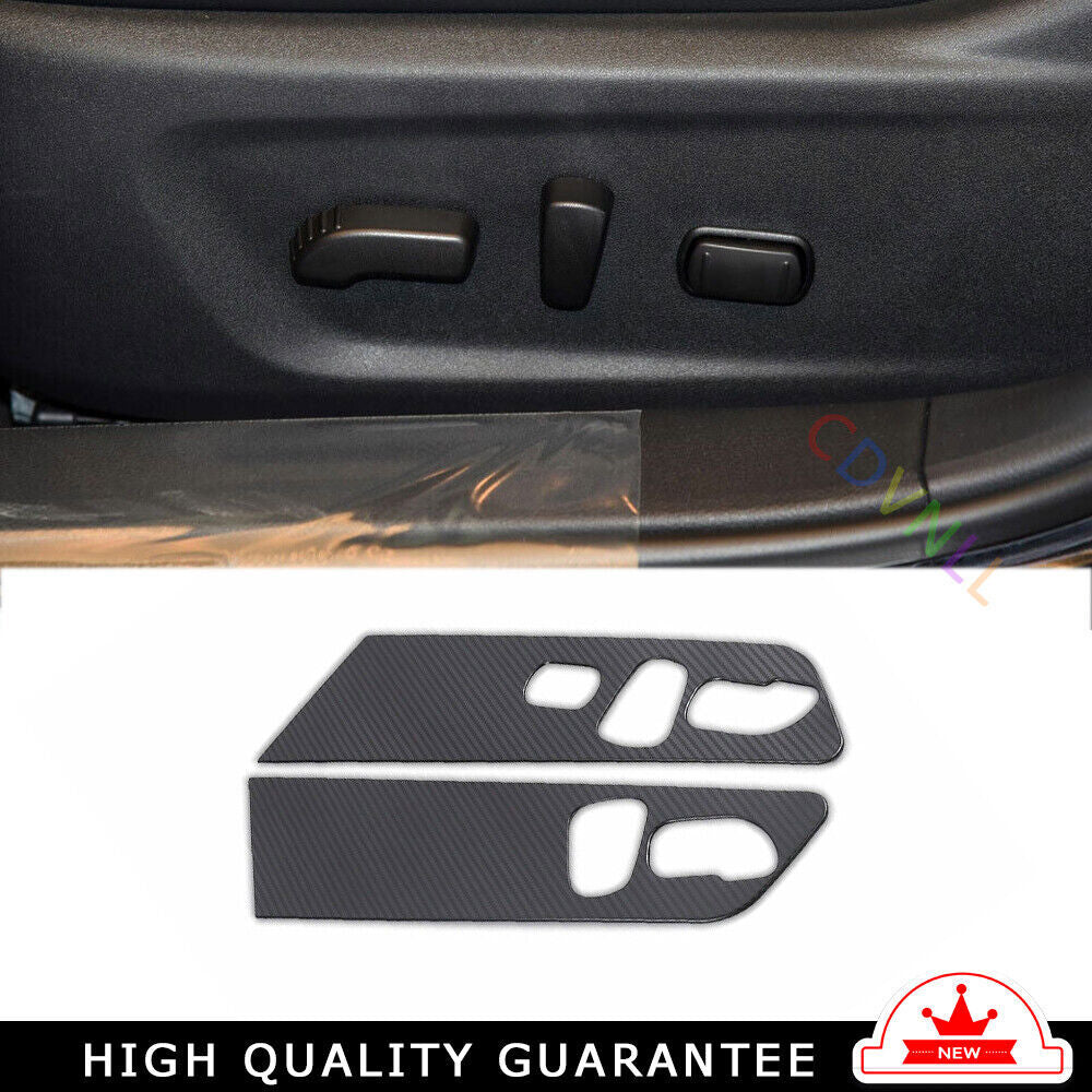 for Seat Adjustment Button Panel Trim for Nissan Altima 2019-2022 Steel Carbon Fiber