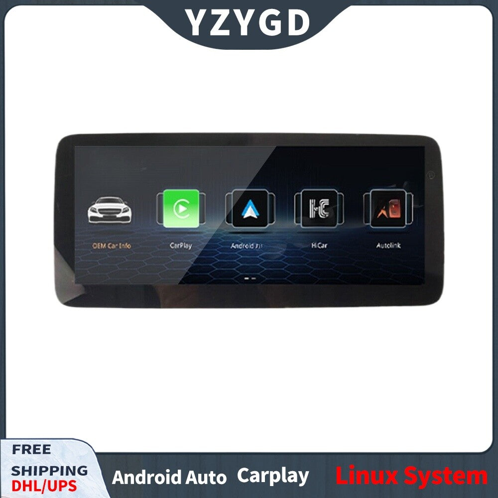 for Mercedes-Benz C Class W205 GLC V Class W447 Stereo CarPlay Player Screen