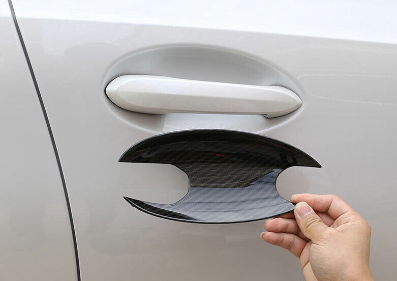 for BMW 3-Series G20 2019-23 ABS Carbon Fiber Exterior Side Door Bowl Cover Trim
