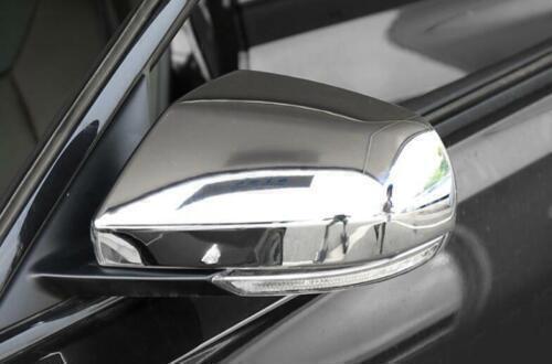 2X ABS Chrome Exterior Door Rear View Mirror Cover Trim for Cadillac CT4 2020-24