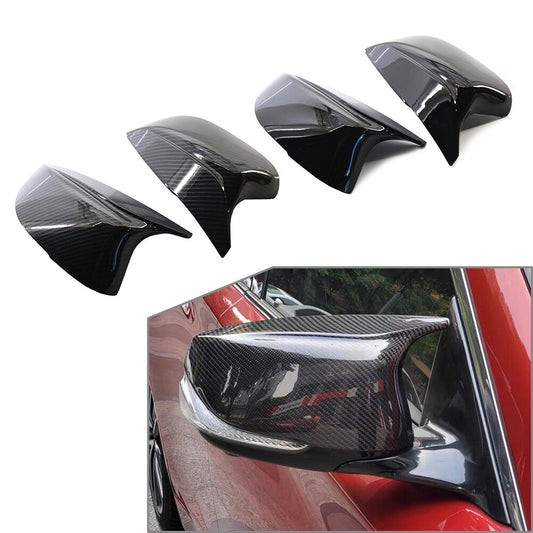 A pair of rearview mirror cover trims for Infiniti Q60, QX30 2016+, Q50, Q50S, Q70 2014+