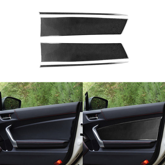 4Pcs Carbon Fiber Door Panel Cover Trim for Toyota 86 for Subaru BRZ 2016-2020