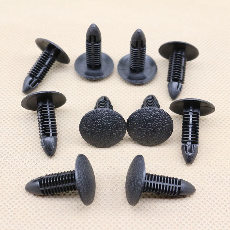10-piece set of anti-collision mudguard fixing clips and rivets 8941455150 for Isuzu and General Motors vehicles.