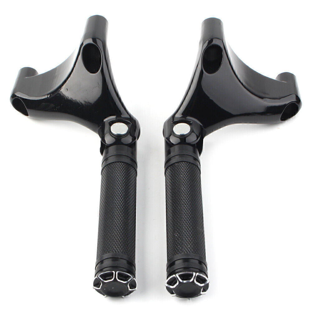Black Rear Passenger Footrest Peg Mount for Harley Sportster XL883 1200 2004-13