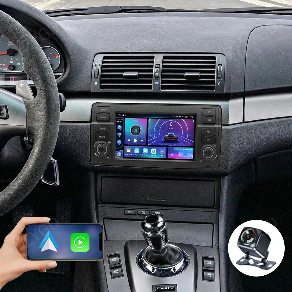 for BMW E46 M3 318/320/325/330/335 7Android CarPlay Car Stereo Radio GPS NAVI