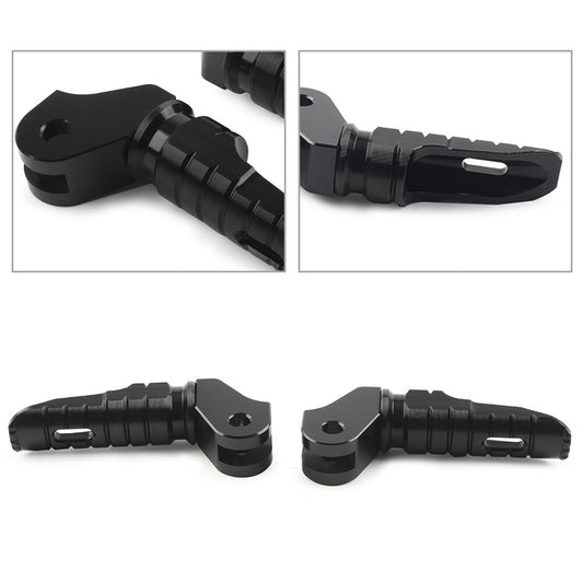CNC Front Foot Pegs Footpegs Pedal Aluminum For T100 T120 2016-2022 Black Pair