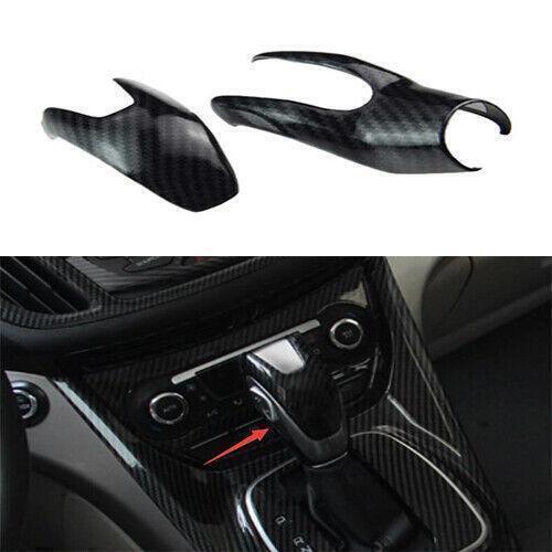 for Ford Escape 13-2019 Inner Central Gear Shift Knob Moulding Trim Carbon Fiber