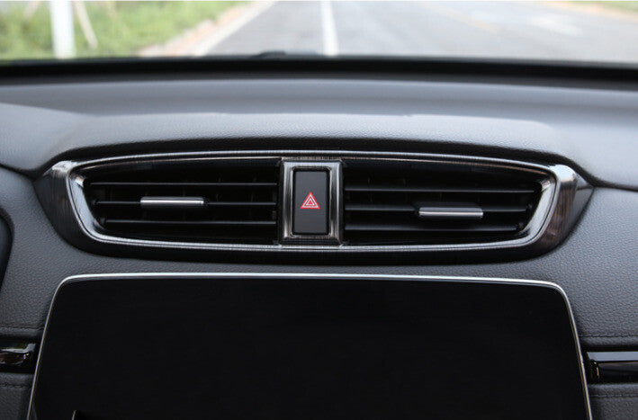 Middle Air Outlet Vent Cover Trim 1X for Honda CRV CR-V 2017-2022 Black Titanium