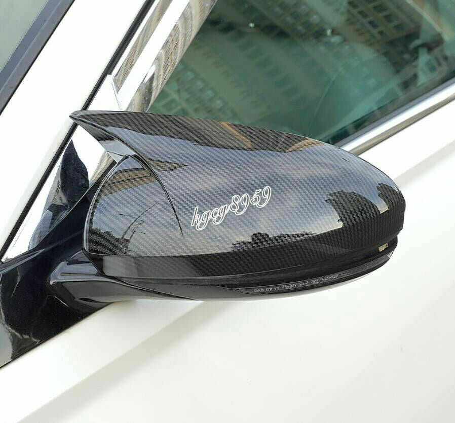 2P for Nissan Altima 2019-2023 Carbon Fiber OX Horn Rear View Mirror Cover Trims