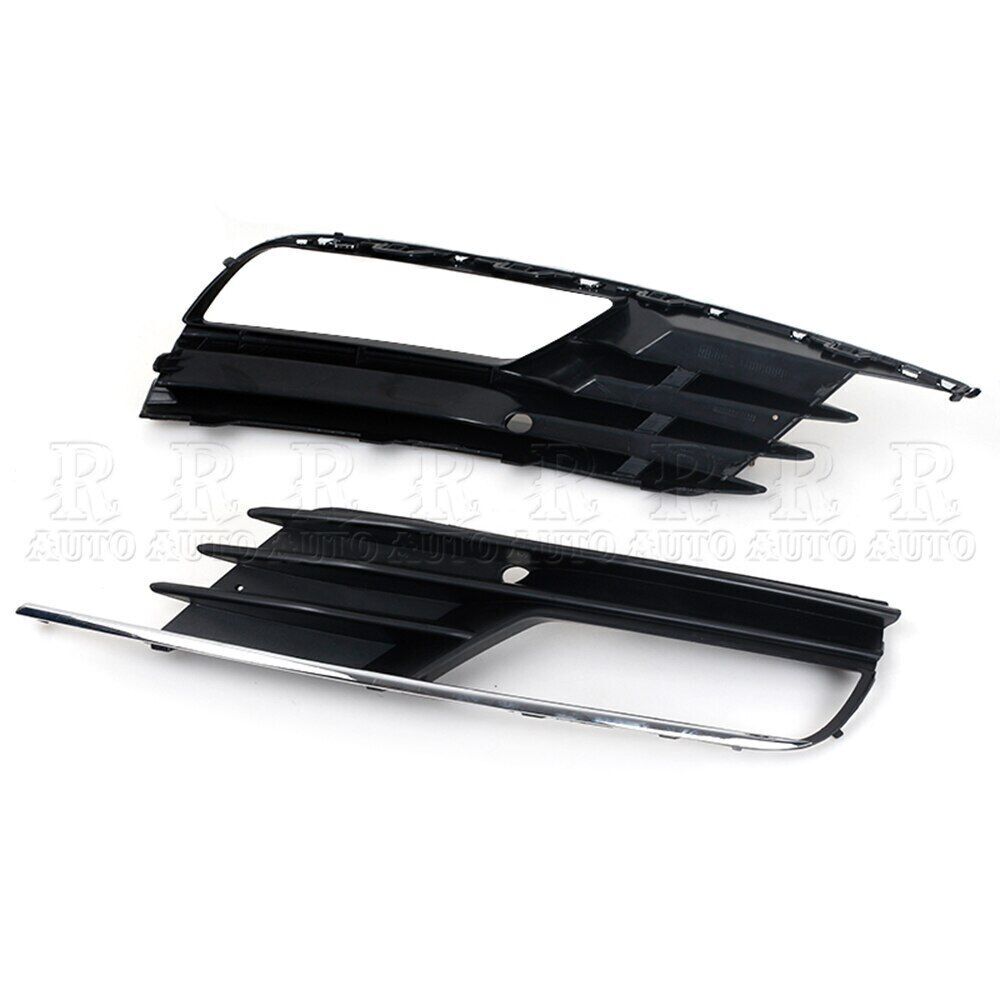 Fog Light Cover Lower Grille 1 Pair for Audi A3 Quattro SEDAN 2013-2017