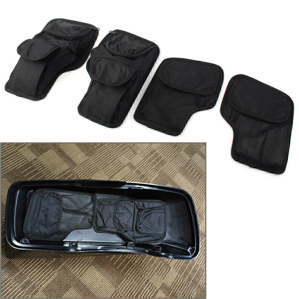1Set Tour-Pak Pack Saddlebag Wall Organizer Bag for Harley Electra Glide 1996-UP