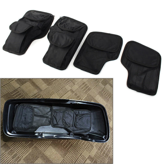 1Set Tour-Pak Pack Saddlebag Wall Organizer Bag for Harley Electra Glide 1996-UP