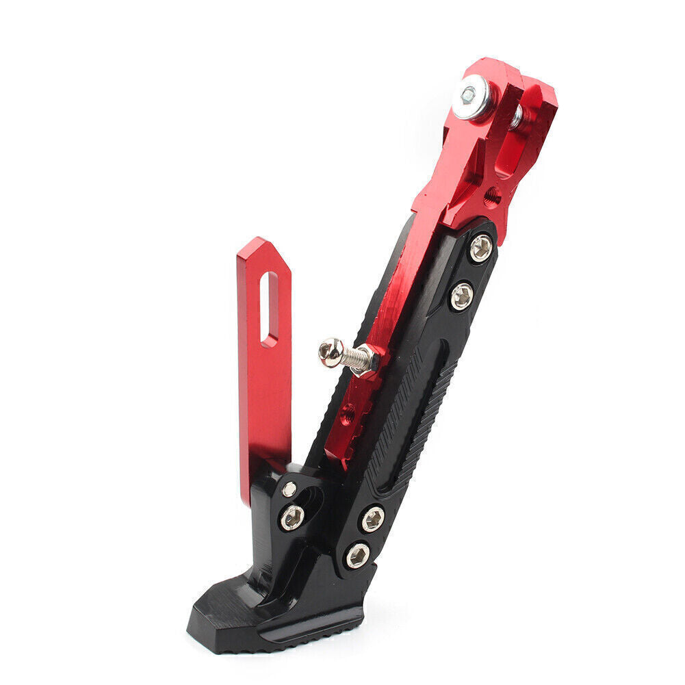 Motorcycle Non-slip Adjustable Kickstand Foot Side Stainless steel Support Stand