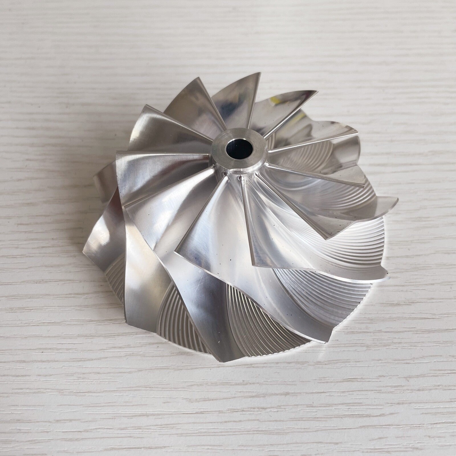 HX50 75.83/102.75 mm 11+0 Blade Turbo Aluminum 2618/Burque Compressor Wheel
