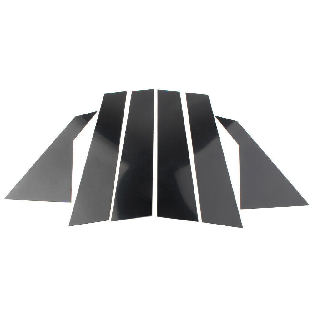 6pcs Pillar Posts Door Window Trim Cover Set Black for Kia Forte 2019-2024 Sedan