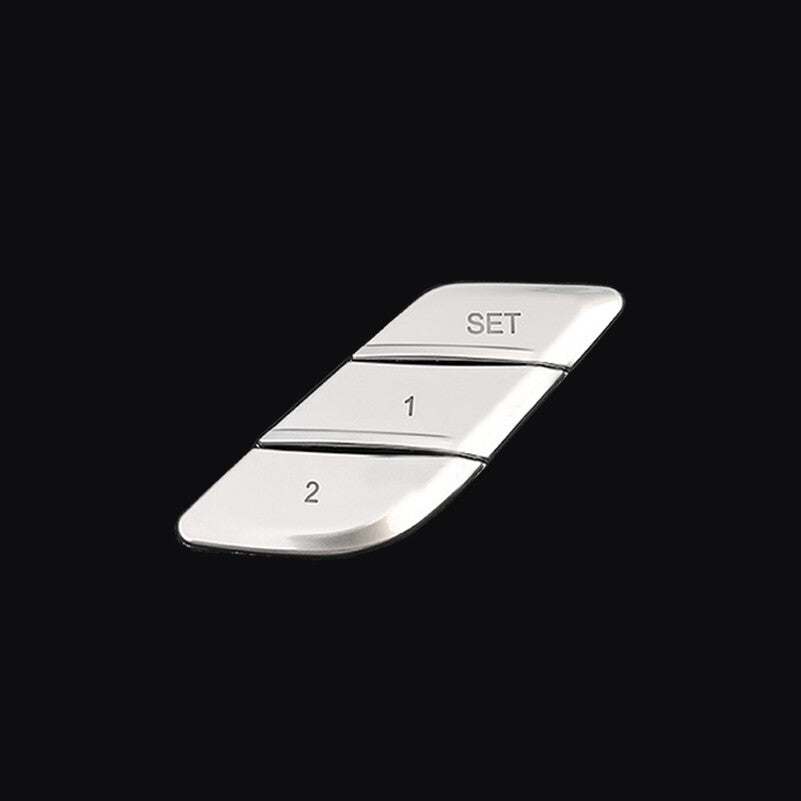 for BMW 3Series G20 G21 G28 2020 Silver ABS for Seat Memory Adjust Button Cover Trim