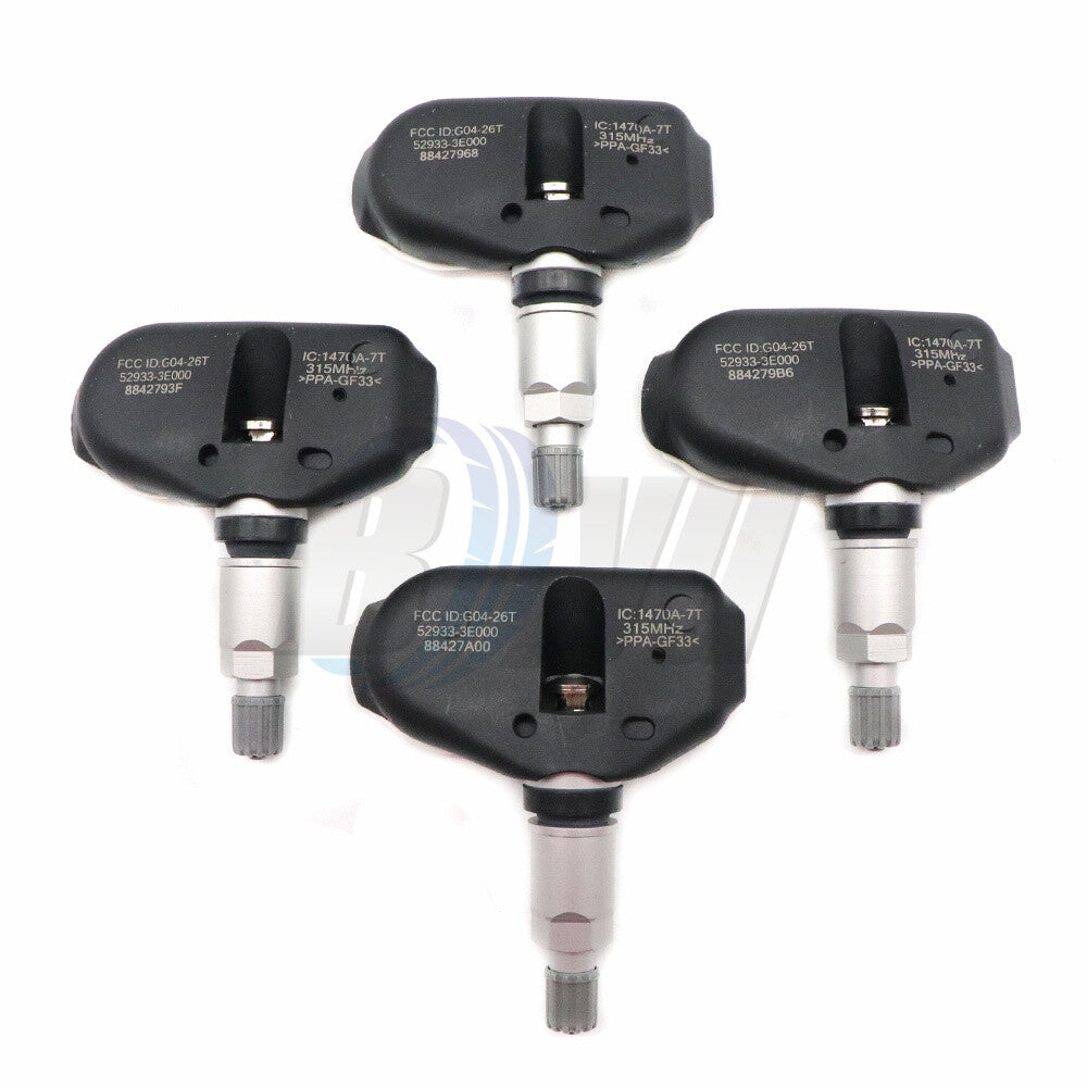 New 52933-3E000 TIRE PRESSURE MONITORING SENSOR TPMS for Hyundai Sonata for Kia 4PCS