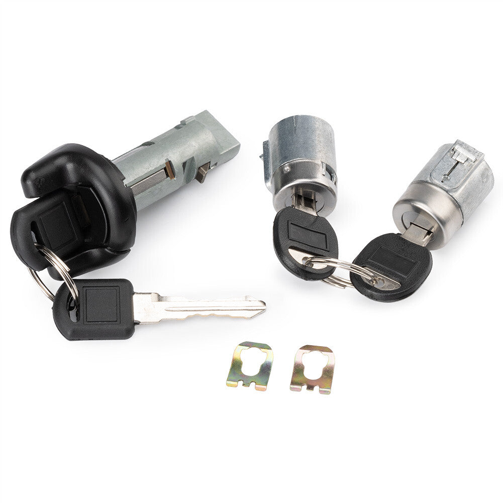 Ignition lock cylinder and door lock tumbler are compatible with for Chevrolet for GMC pickup key similar to