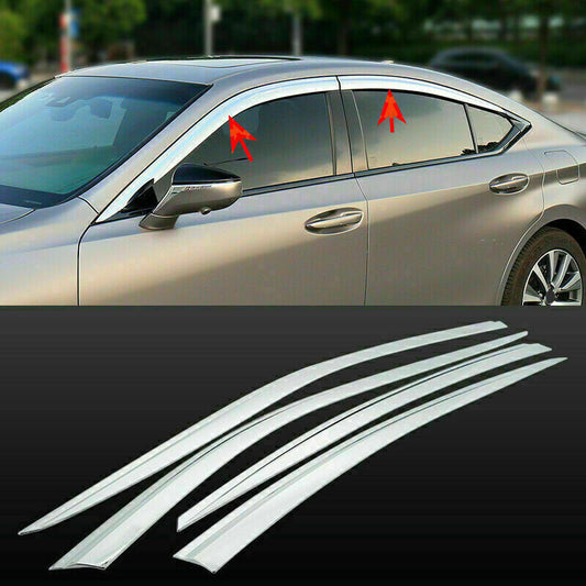 for Lexus ES350 300H 250 2019-22 Chrome Window Visor Vent Shade Sun Rain Guard4