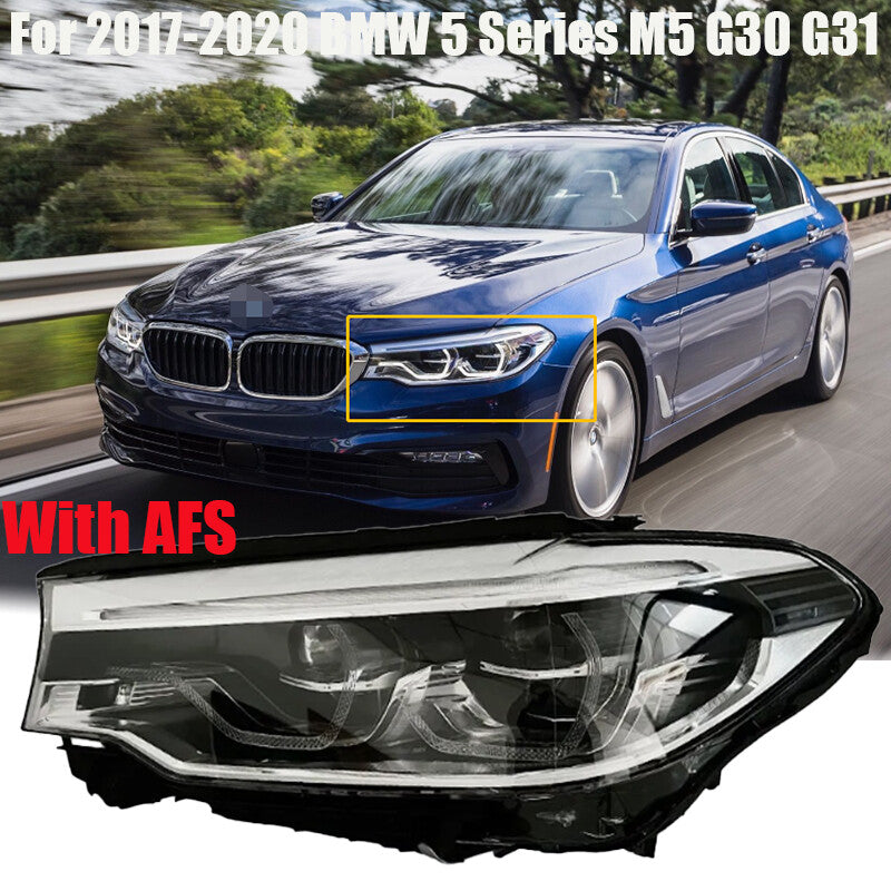 Left LED adaptive headlight with AFS (Adaptive Front-lighting System) for 2017-2020 for BMW 5 Series M5 G30 G31