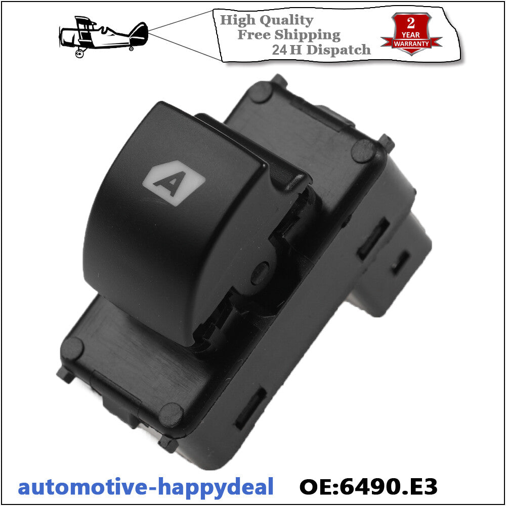 FRONT RIGHT ELECTRIC WINDOW SWITCH for CITROEN BERLINGO for PEUGEOT PARTNER 6490.HQ
