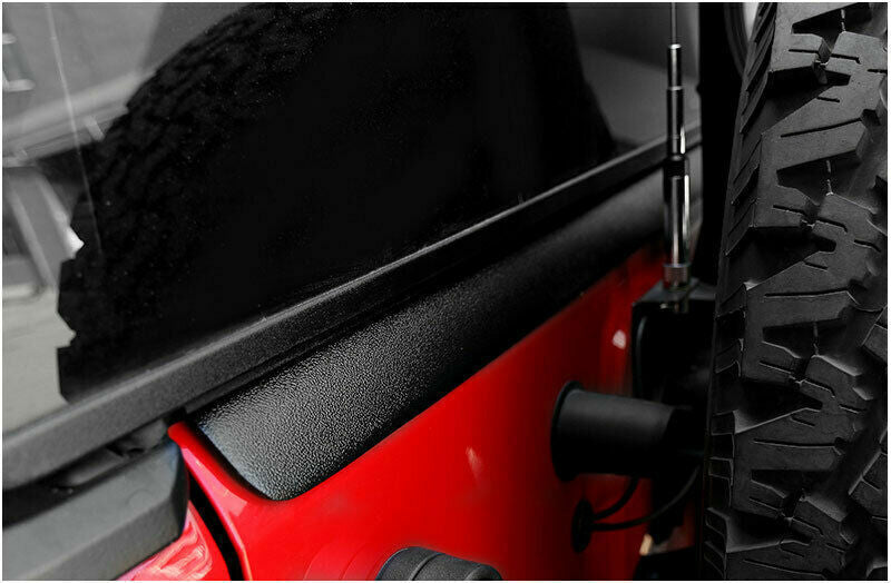 Matte Black Rear Trunk Tailgate Moulding Trim Cover for Jeep for Wrangler JK 2007-17