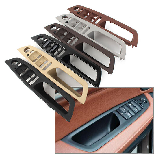 Fit for BMW X5 E70 2007-13 08 X6 E71/E72 Car Inner Door Handle Panel Tirm Cover LHD