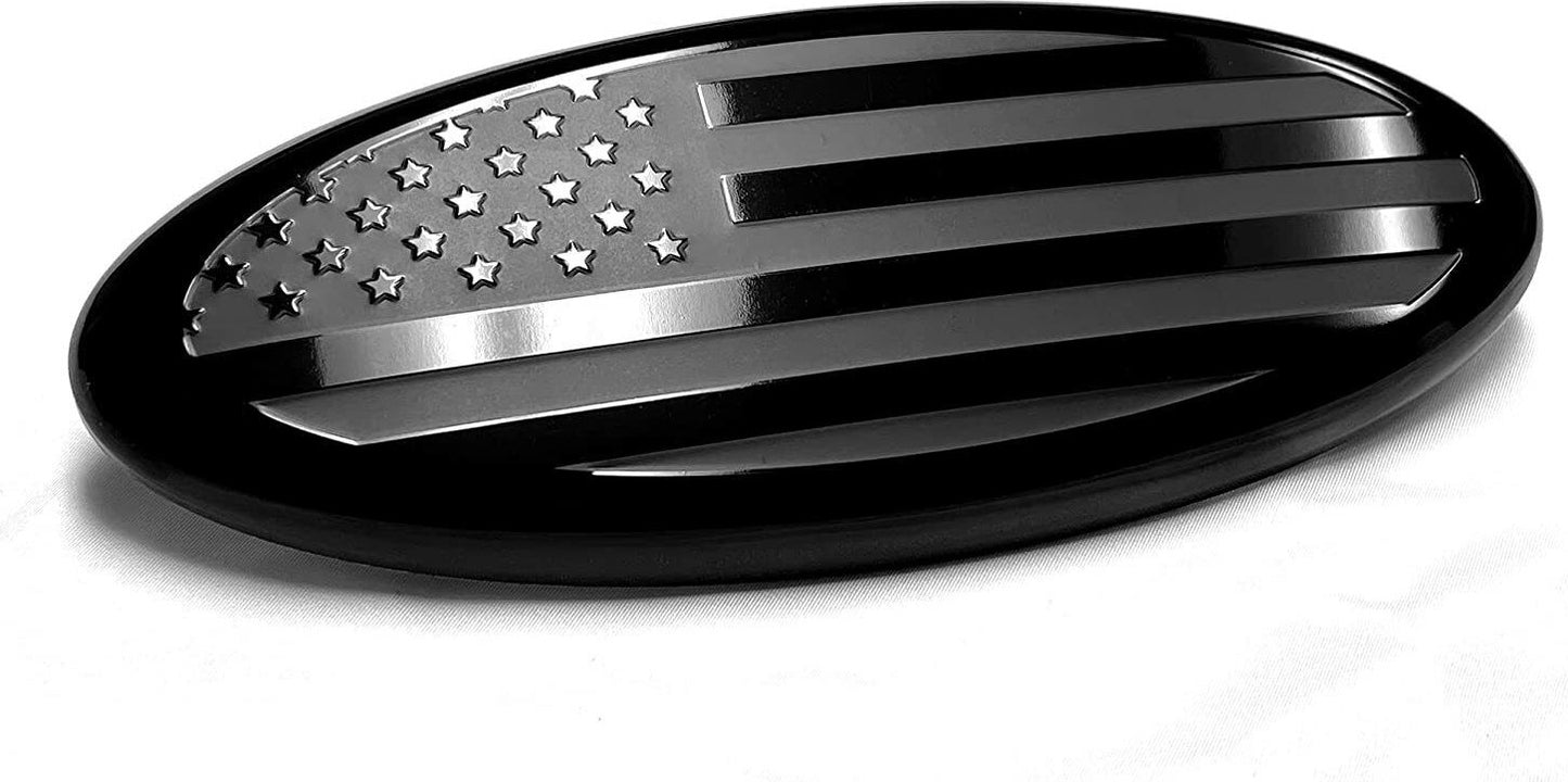 Car hood badge decals  for ford  F150 F250 F350 Black American Flag