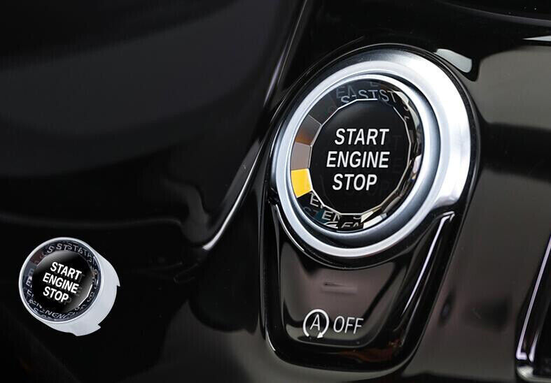 for BMW 5 Series G30 18-22 Start Button Ignition Switch ABS Silver Cover Trim