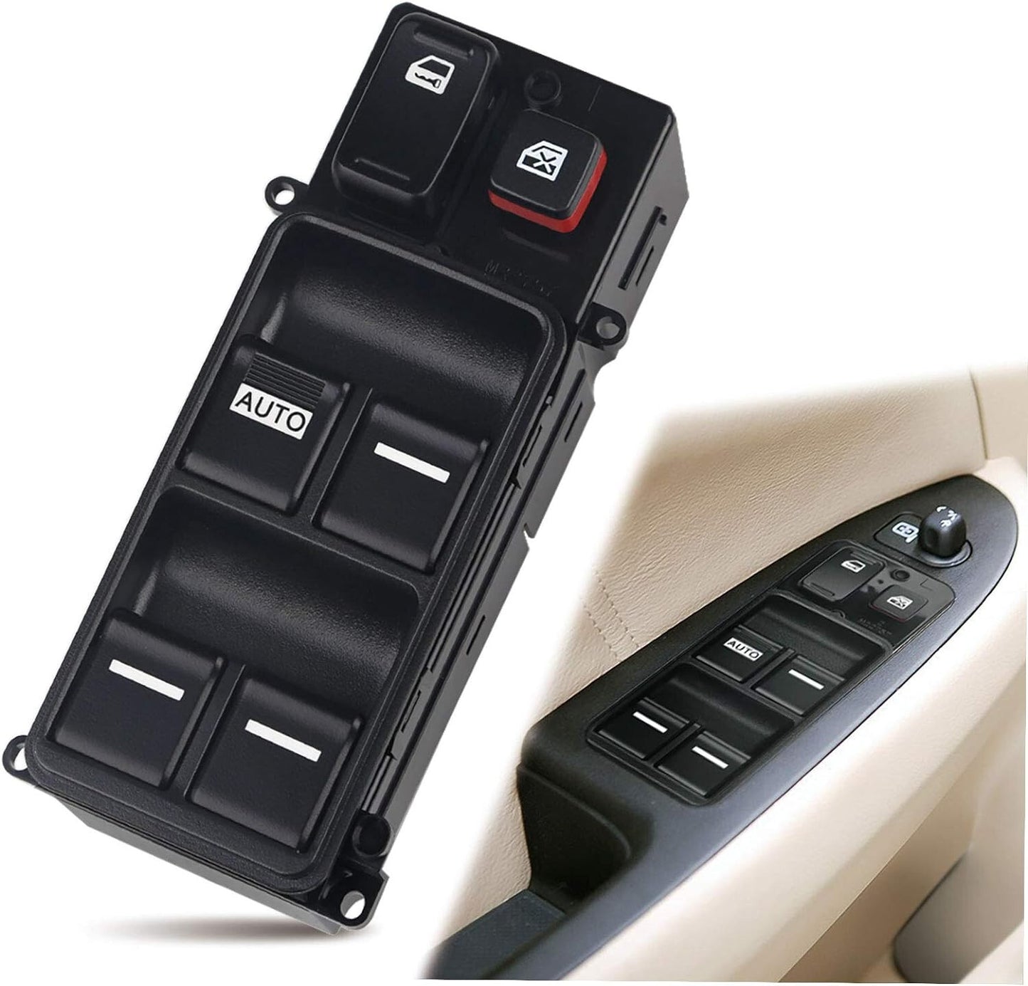 Driver's side main power window switch applicable to 2003-07 for Honda Accord sedan 4-door