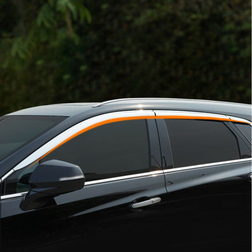 for Cadillac XT5 2017-2022 Chrome Side Window Visor Sun Rain Guard Vent Shade 6x