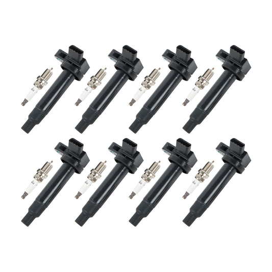 8pcs Ignition Coils  8Pcs Spark Plugs for Toyota Tundra Sequoia 4.7L V8 UF230