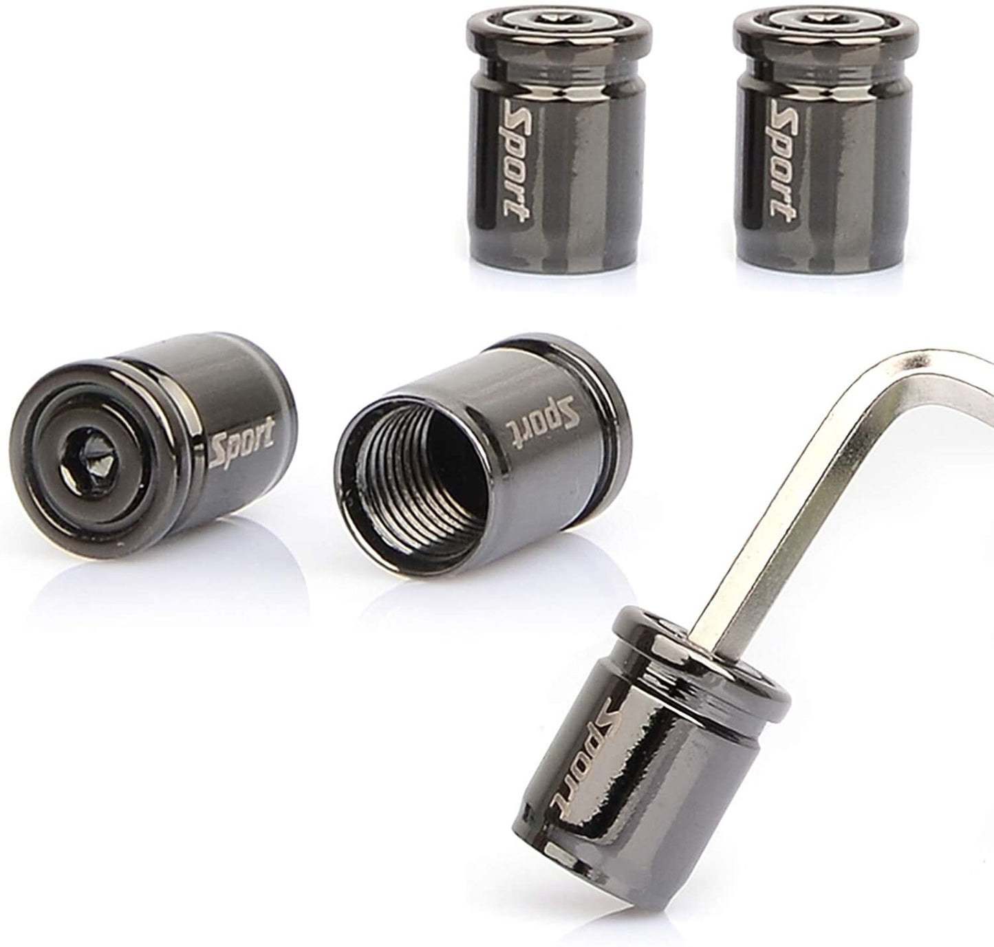 Car tire valve stem cover, car wheel tire valve stem cover, anti-theft and dustproof.