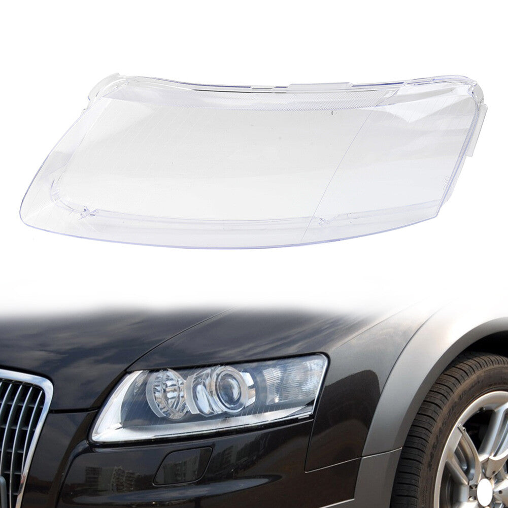 Headlight Headlamp Clear Lens Cover Shade Shell for Audi A6 C6 2006-2011 07