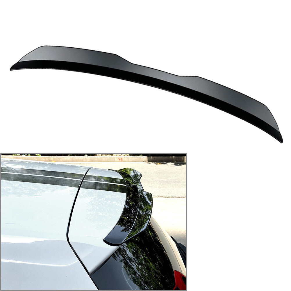 Matte Black Universal Car Rear Roof Lip Spoiler Wing For Hatchback SUV MPV