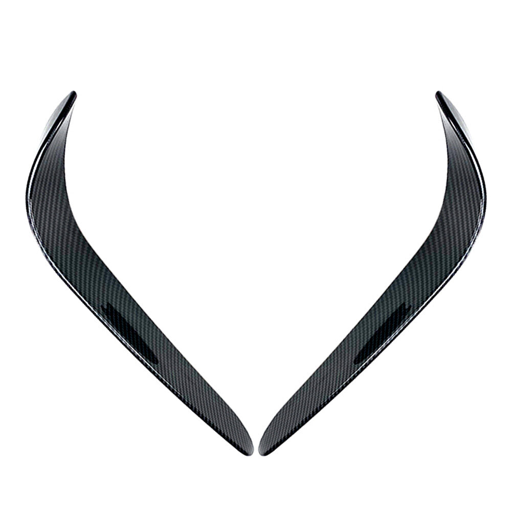 2x Front Bumper Lip Splitter Spoiler for Mercedes-Benz C-Class W205 15-18 Carbon