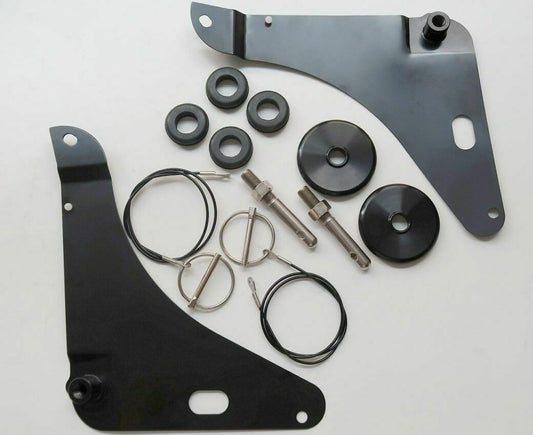 2008-2023 for Dodge for Challenger Kit Black Cushion Pins Stainless Steel 82214260AC