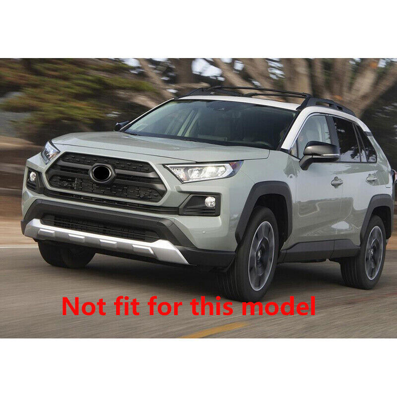 Black titanium Front Bumper Mesh Grille Decor Stickers for Toyota RAV4 2019-2024