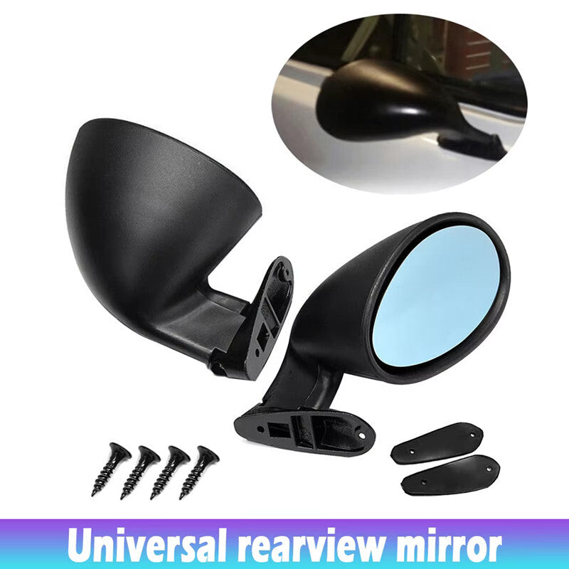 2Pcs Universal Car Classic Retro Rearview Door Wing Side Left Right Mirror Kit