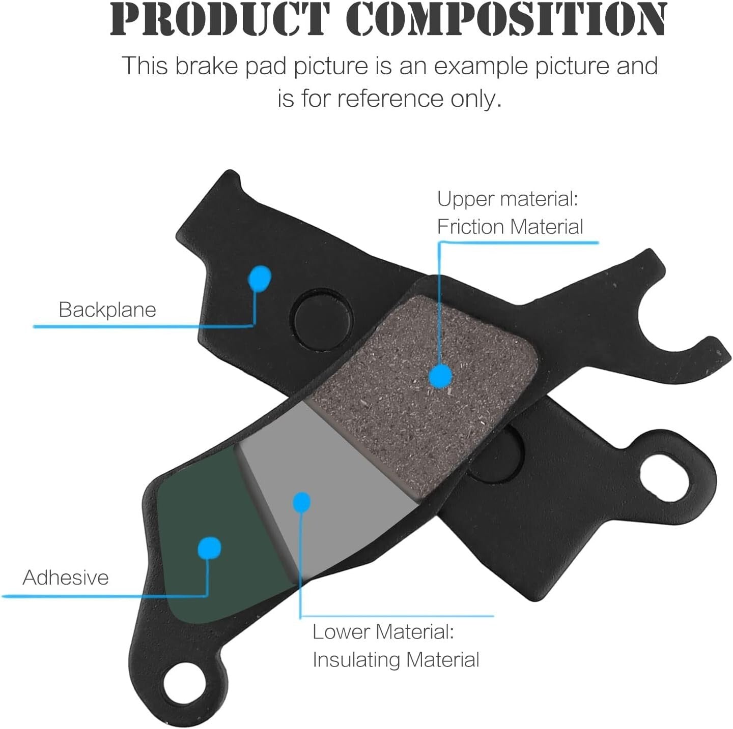 Brake Pads for Can-Am Outlander 1000 500 650 800 R 4x4 STD Max 450 800 EFI STD