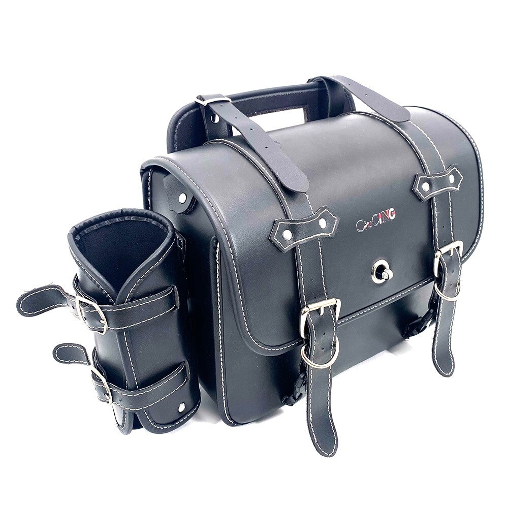 FOR REBEL 1100 CMX1100 Side Bag Mounting Bracket Vintage Side Bag PU Travel Bag