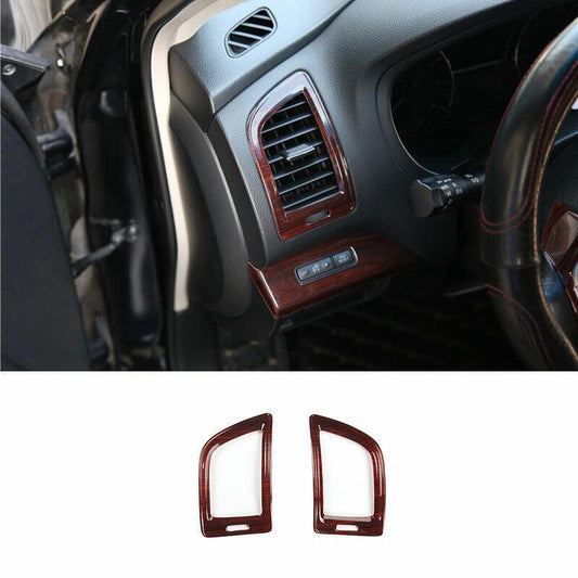 for Nissan Altima Teana 2013-2018 Wood Grain Console LR Air Outlet Vent Trim