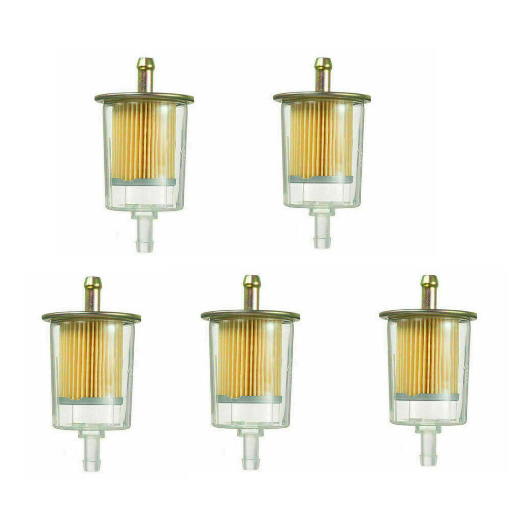 5x Inline Fuel Filter 5/16 8mm for ATV Motorcycle Petrol bike Pipes Universal