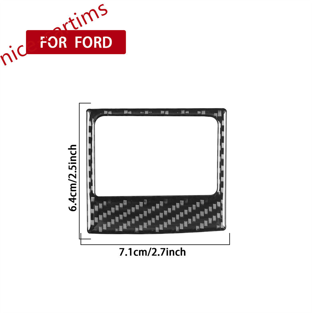 Carbon Fiber Reading Light Sunroof Switch Button Cover Fit for Ford F150 2009-14