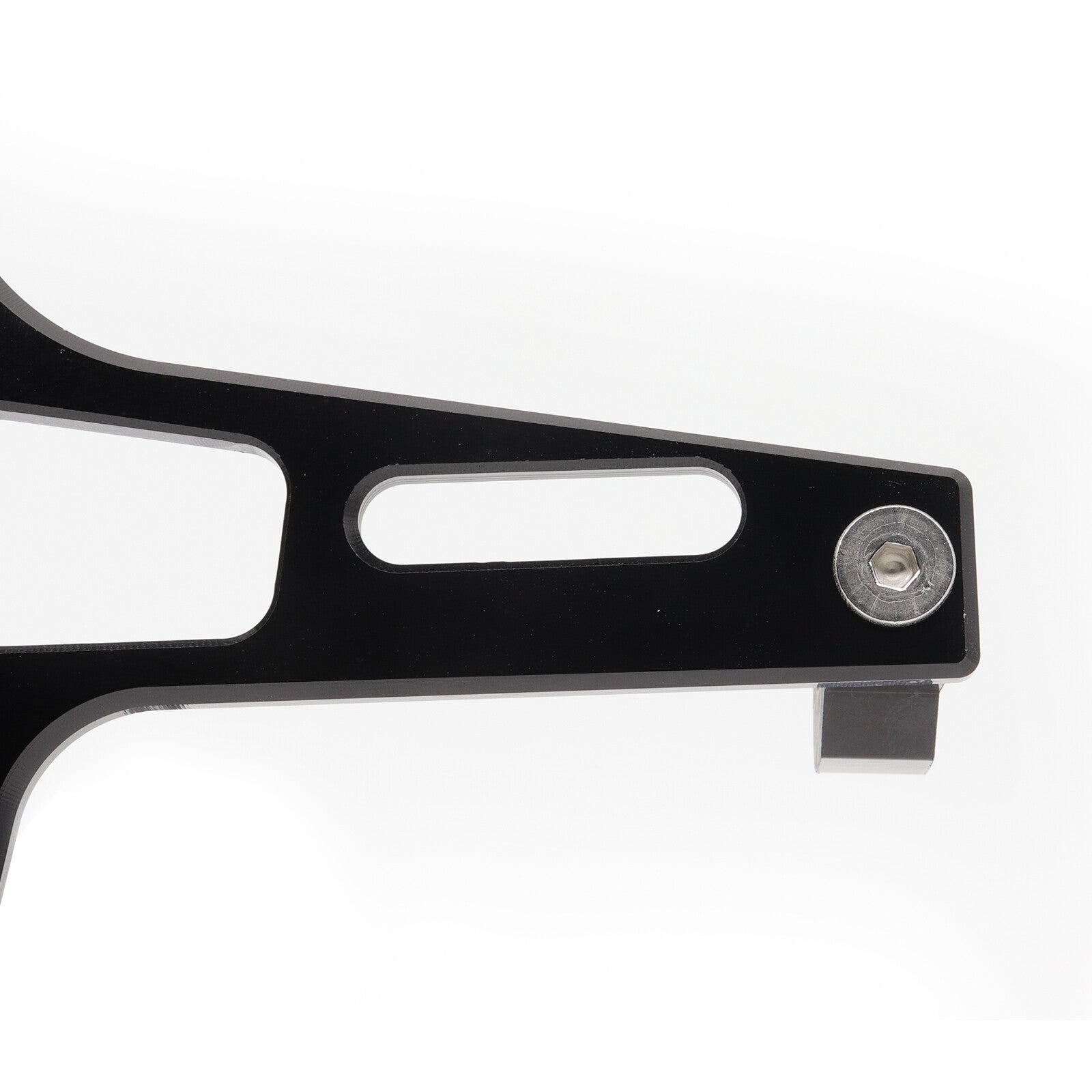Universal Motorcycle License Number Plate Holder Tail Tidy Bracket LED CNC Black